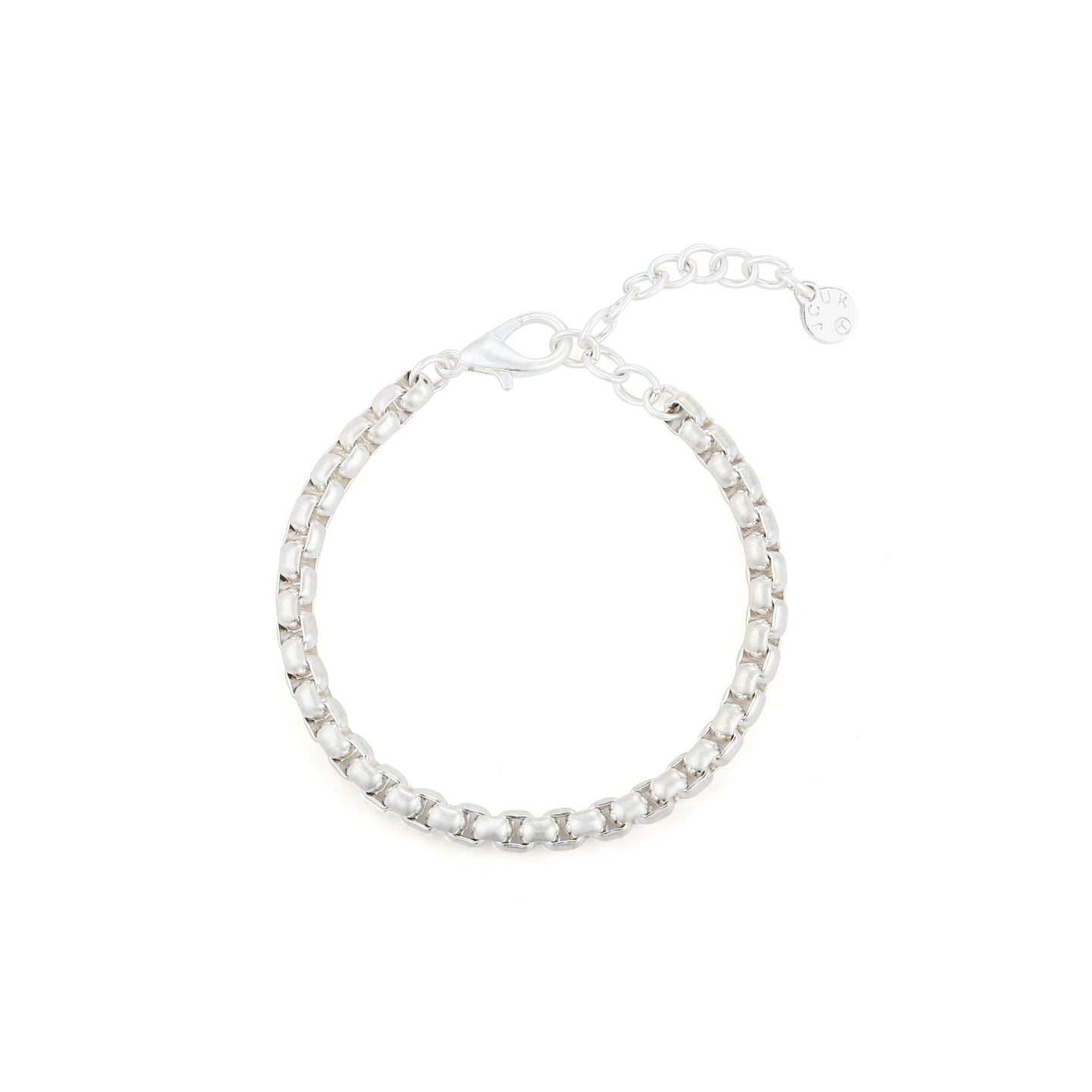 Splice Silver Smooth Box Link Bracelet from Frinkle