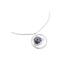 Load image into Gallery viewer, Galaxy Pendent on Adjustable Length Necklace in Silver - from Frinkle
